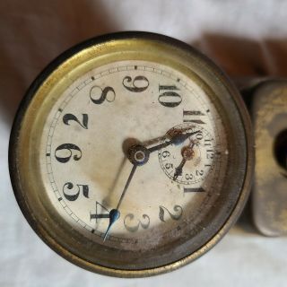 Vintage Minneapolis Honeywell Tycos Thermostat Regulator Clock Model 77 Art Deco 2