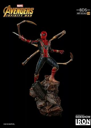 Iron Studios Marvel Avengers Infinity War Iron Spider Art Scale Polystone Statue