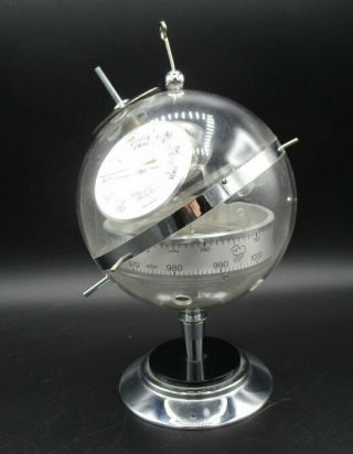 Vintage 60s Sputnik West German Weather Station,  Hygrometer,  Barometer & Thermom