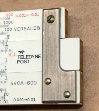 Teledyne Post 44CA - 600 Versalog Bamboo.  24 Scales.  Made 1973 - 1975 bat wing logo 2