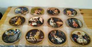 Norman Rockwell " Rediscovered Women " 1st Edition Plates With 