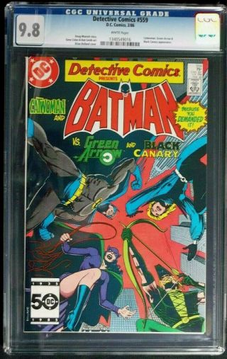 Detective Comics 559 Cgc 9.  8 Batman Catwoman,  Brian Bolland Cover Art