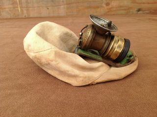 Antique Miners Hat With Lamp 1921 & 1923 Patent Numbers 3