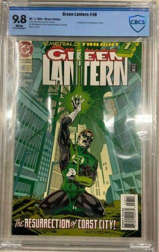 Green Lantern 48 (dc,  1/1994) Cbcs 9.  8 Emerald Twilight Part 1 Direct Edition