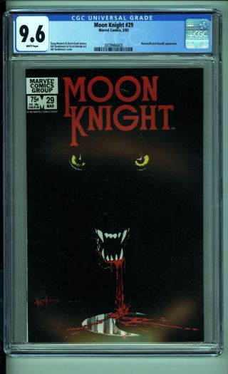 Moon Knight 29 - Werewolf By Night - Cgc 9.  6 White