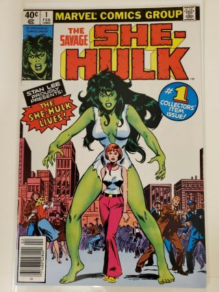 1980 Marvel Savage She Hulk 1 Newsstand Edition 1st Appearance Of She - Hulk
