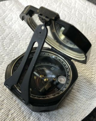 Vintage Keuffel Esser (k&e) Pocket Transit - Surveying Compass - Natural Sines