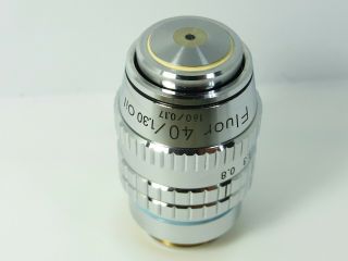 Nikon Fluor 40x 1.  3 Oil 160 0.  17 Objective Microscope Lens