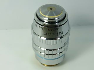 NIKON Fluor 40x 1.  3 oil 160 0.  17 Objective Microscope Lens 2