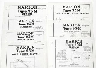 1954 MARION SHOVEL 93 - M Dragline Crane Sales Brochure 2
