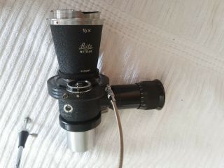 Ernst Leitz Wetzlar Microscope Accessory With Lens