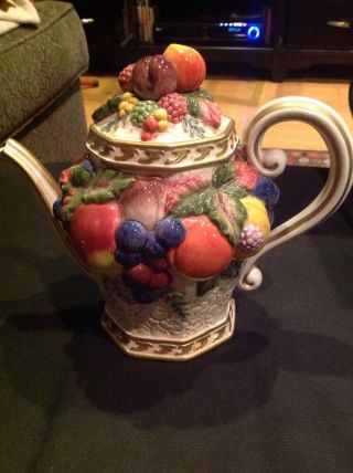 Fitz And Floyd Classics Fruit Teapot