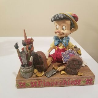Pinocchio Carved From The Heart Walt Disney Traditions Jim Shore Figurine Rare