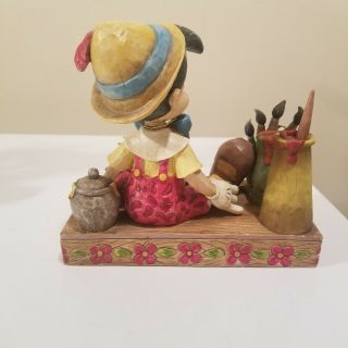 PINOCCHIO CARVED FROM THE HEART WALT DISNEY TRADITIONS JIM SHORE FIGURINE RARE 2
