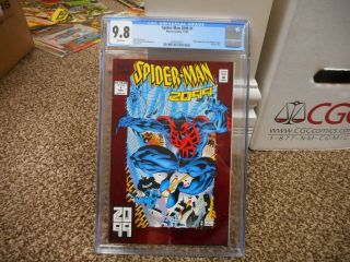 Spiderman 2099 1 Cgc 9.  8 Marvel 1992 Nm White Pgs Movie 1st Comic Series