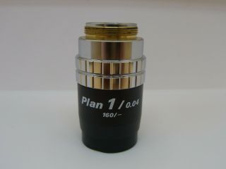 NIKON Plan 1 0.  04 Objective Microscope Lens 2