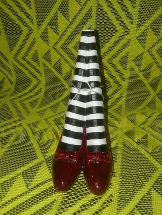Wizard Of Oz Wicked Witch Of The East Legs Door Stop Paperweight Ruby Slippers