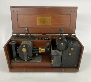 Vintage Portable Ekg Electrocardiograph " Simpli - Trol " Cambridge Instrument Co.
