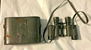 VINTAGE CARL ZEISS JENA BINOCULARS - 12X40 - 1171426/WITH CASE BUT MISSING LID 2