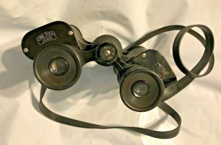 VINTAGE CARL ZEISS JENA BINOCULARS - 12X40 - 1171426/WITH CASE BUT MISSING LID 3