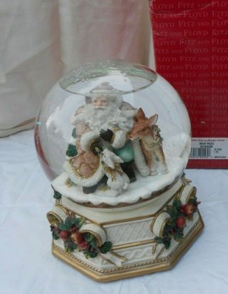 Fitz And Floyd Classics Snowy Woods Musical Waterglobe 19/1240 Box