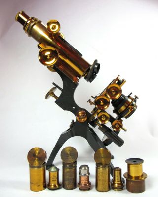 Antique Monocular Microscope By W.  Watson.  " Royal ".