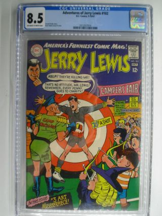 Adventures Of Jerry Lewis,  Neal Adams,  Cgc,  Vf,  8.  5,  Oww Pages