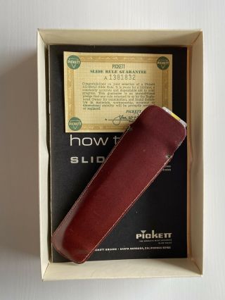 Pickett Model N600 - ES Slide Rule -,  instructions and leather case EUC 2