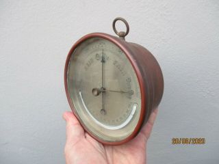 A Victorian Copper Cased Barometer By Short & Mason Ltd C1870