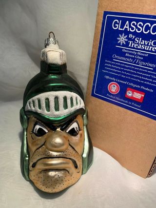 Slavic Treasures Michigan State Spartans Mascot Glascots Ornament College