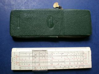 Faber - Castell 67/54 Rb With Addiator Pocket Slide Rule.  13 Scales.