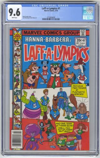 Laff - A - Lympics 1 Cgc 9.  6 Marvel Comic Key Hanna - Barbera Crossover
