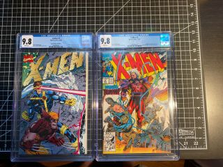 X - Men 1 Collectors Edition And X - Men 2 1991 Cgc 9.  8