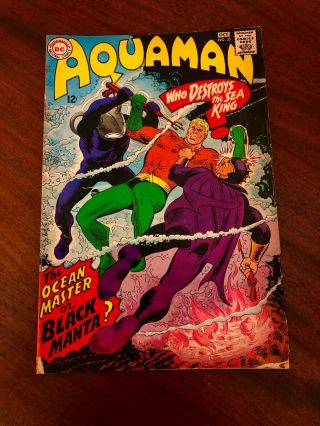 Dc Aquaman Comic Book No.  35 Oct.  1967,  1st Appearance Of Black Manta