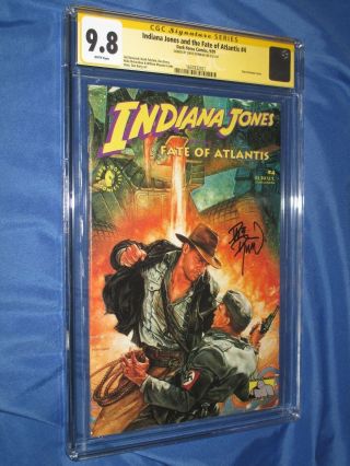 Indiana Jones Fate Atlantis 4 Cgc 9.  8 Ss Signed By Dave Dorman