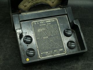 Vintage Weston Electric Instument D.  C volt ammeter model 540 Newark NJ (K3) 3