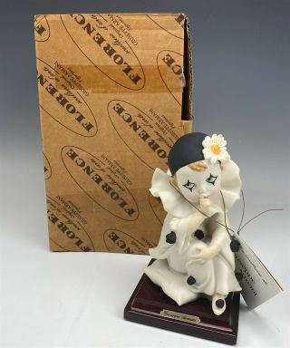 Giuseppe Armani Italy Pierrot Sucking His Finger 0750 - P Figurine Box & Bss