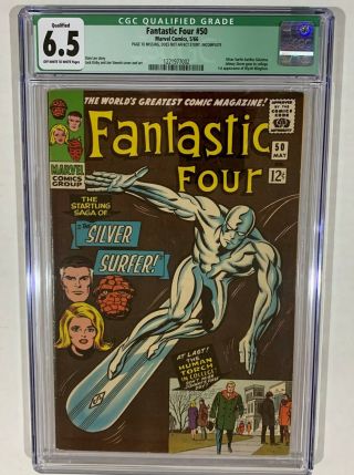 Fantastic Four 50 CGC 6.  5 Qualified - Silver Surfer battles Galactus - 5/66 3