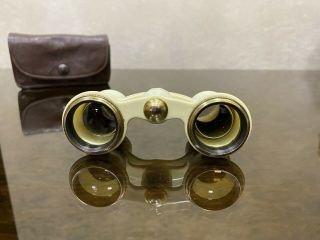 Vintage Opera Glasses Binoculars in Leather Case,  Made in 1954 3