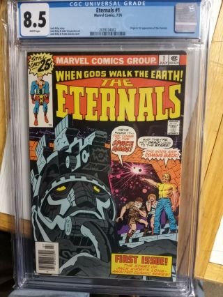Eternals 1 Cgc 8.  5 (jul 1976) Marvel.  Origin And 1st App Of The Eternals