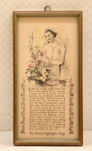 Vintage Florence Nightingale Pledge 1930 