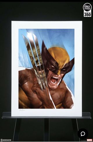 Incredible Hulk Vs Wolverine Unframed Art Print Sideshow