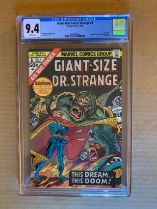 Giant - Size Doctor Strange 1 Cgc 9.  4