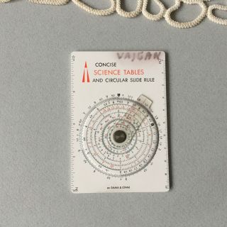 1968 Sama & Etani Concise Science Tables Circular Slide Rule Model 600 - St Japan