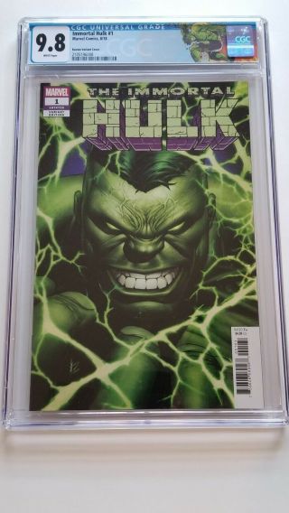 Immortal Hulk 1 - Cgc 9.  8 - Dale Keown 1:50 Variant Cover