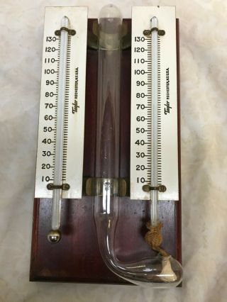 Antique Taylor Hygrometer And Thermometer