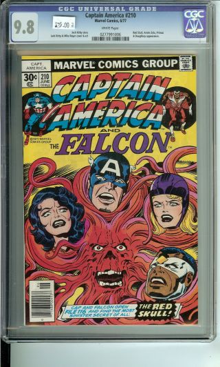 Captain America 210 Cgc 9.  8 Wp Kirby Cover,  Art,  Story