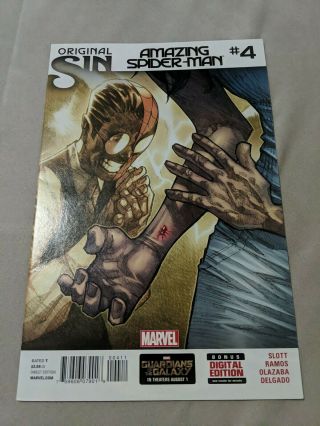 Origin Sin Spider - Man 4 1st Appearance Of Silk Cindy Moon 2014 Marvel