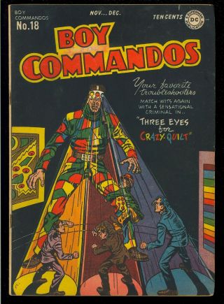 Boy Commandos 18 Simon & Kirby Art Golden Age Dc Comic 1946 Fn -