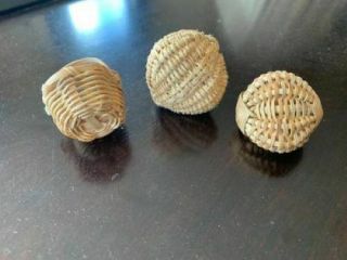 Miniature Handwoven Baskets (3) 3